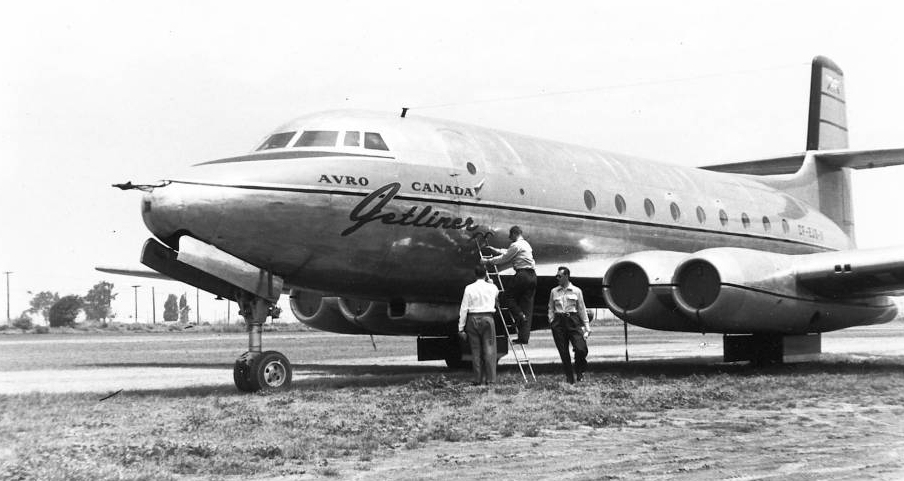 Avro Canada C-102 Jetliner, rówieśnik bohatera niniejszego artykułu, a zarazem drugi na świecie odrzutowiec pasażerski. Niestety powstał tylko jeden prototyp
