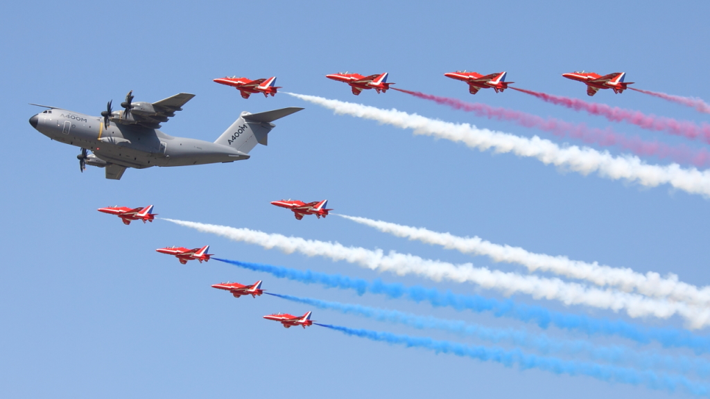 Z Airbusem A400M Atlasem na RIAT 2013 (fot. Łukasz Golowanow, Konflikty.pl)