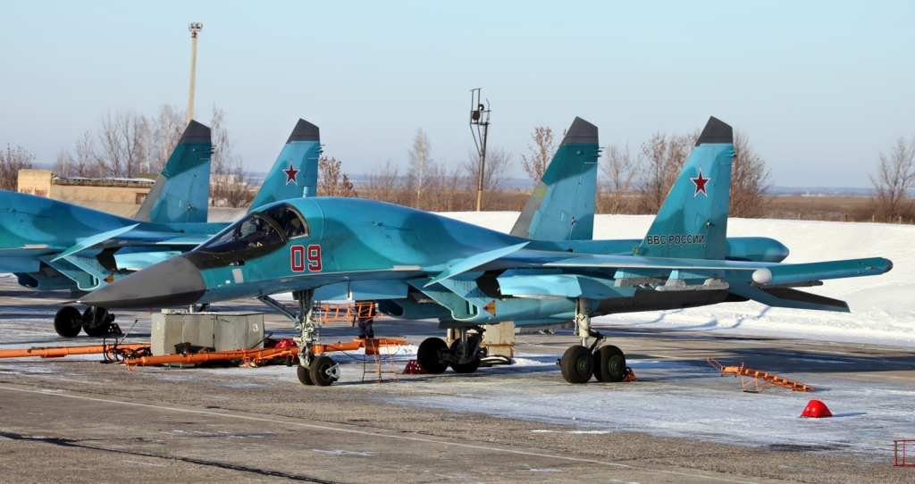 Su-34 w bazie lotniczej w Lipiecku (fot. Vitaly V. Kuzmin na licencji Creative Commons Uznanie autorstwa – Na tych samych warunkach 3.0)