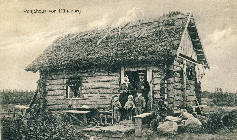 Panjehaus koło Dyneburga, pocztówka z kolekcji autora