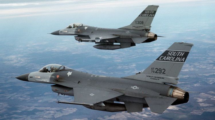 kolizja dwóch F-16