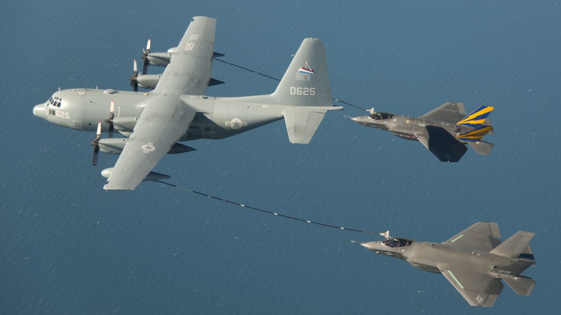 f-35b tankowanie w powietrzu