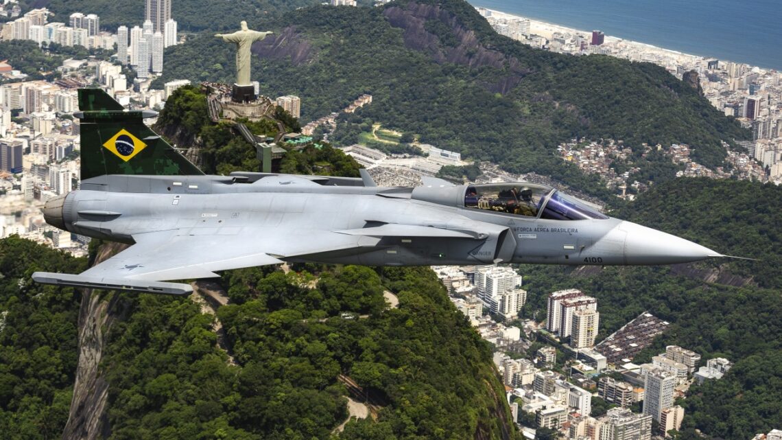 Gripen nad Rio de Janeiro