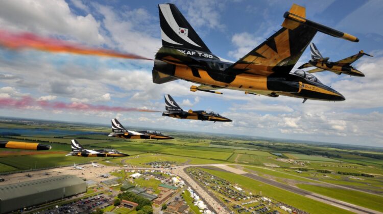 Black Eagles na Waddington Air Show‎