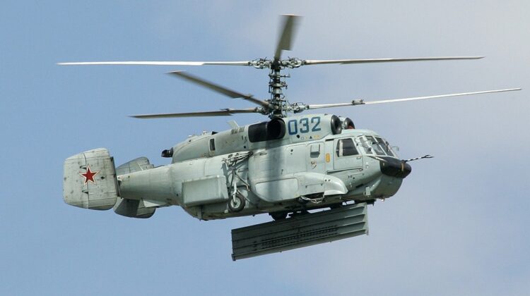 Ka-31 z rozłożoną anteną